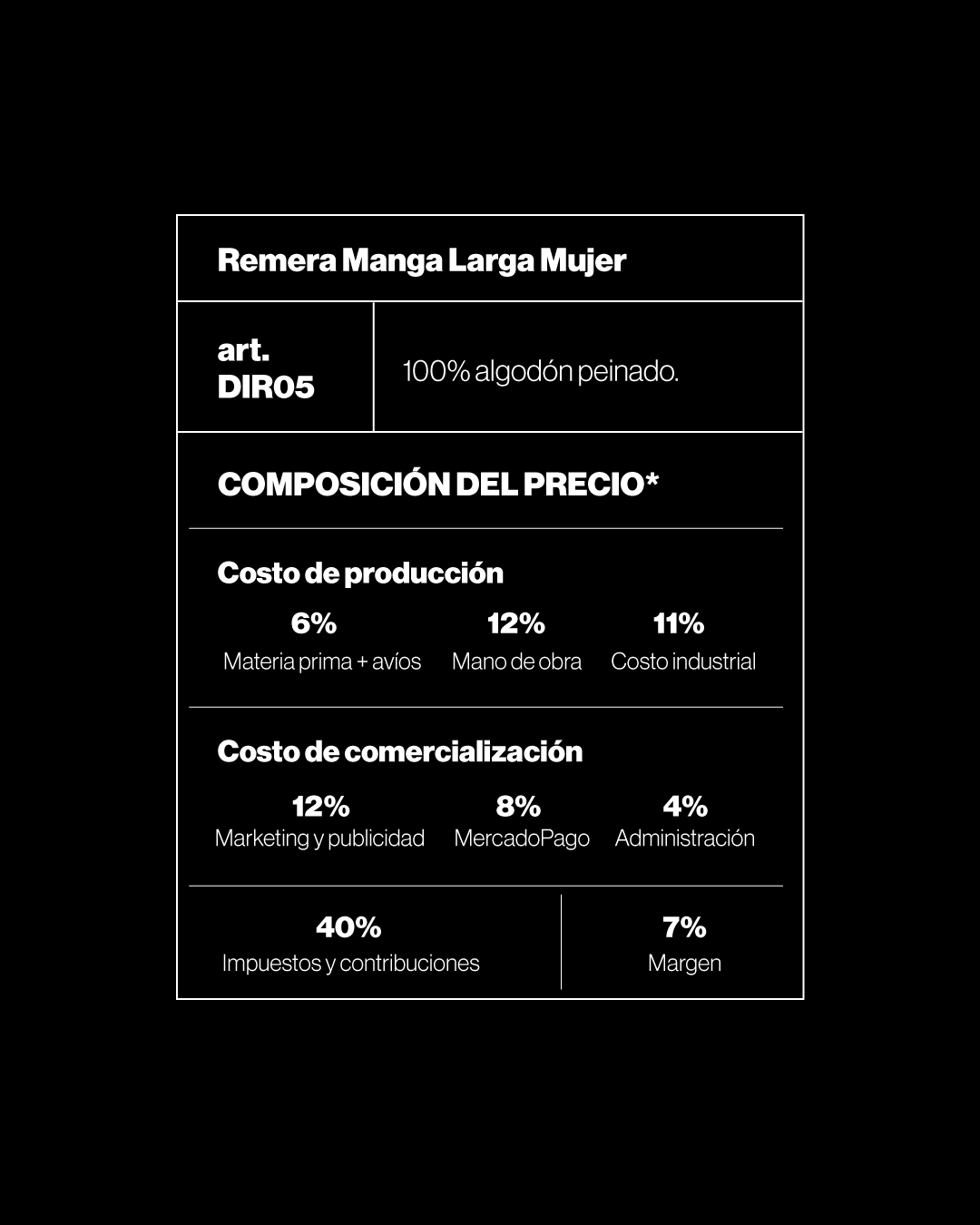 Remera Manga Larga Mujer